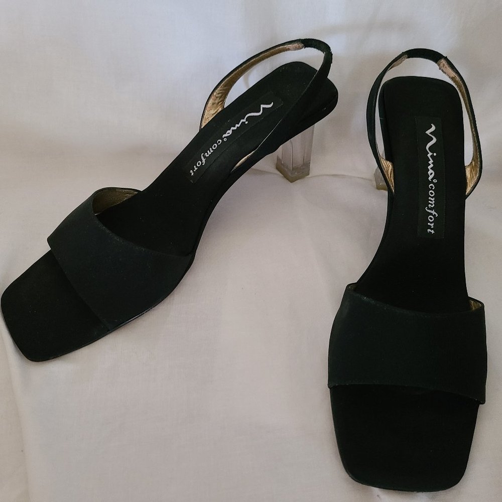 Women's Black Dress Sandal with 2.5 inch heel